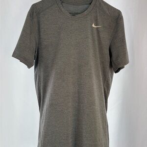 Nike Men's Heather Gray Short Sleeve Dri-Fit Tee